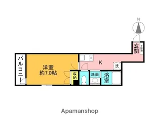 ウエストヴィレッジ【2階】の間取り