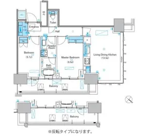 パークアクシス豊洲キャナル【7階】の間取り