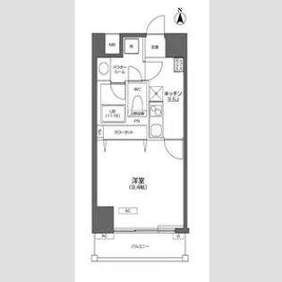 プライムアーバン千住【9階】の間取り