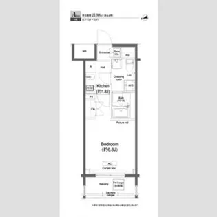 プラウドフラット門前仲町Ⅰ【12階】の間取り