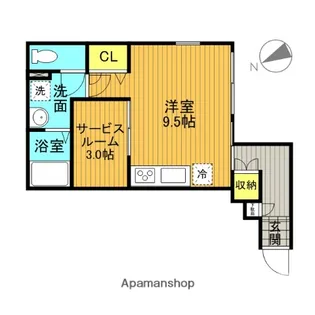 ビオレータ【1階】の間取り