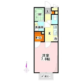 アムール ブション【1階】の間取り