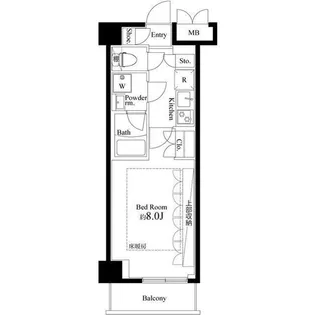 ARTECASA ALIVIE 綾瀬【1階】の間取り