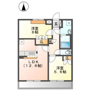 グランベル・ハウスⅠ【2階】の間取り