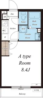 リブリ・セダム【1階】の間取り