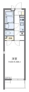 クレイノエスビレッジ【2階】の間取り