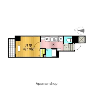 レーヴ ドゥ クレエ綾瀬【5階】の間取り