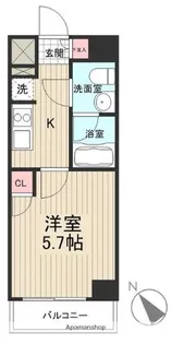 ライジングプレイス堀切【3階】の間取り