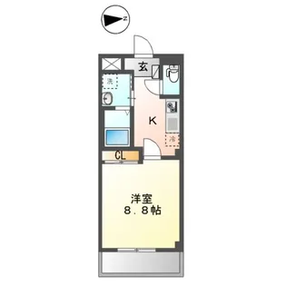 リリ・レア【1階】の間取り