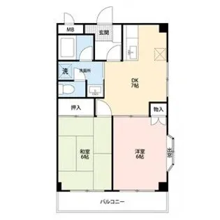 ドミール北綾瀬【2階】の間取り