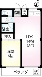 キャッスルハイム【1階】の間取り