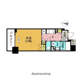 パレステージ大島【9階】の間取り
