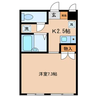 エトワール竹の塚【1階】の間取り