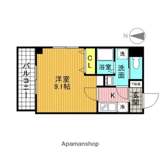 B CASA TAK 綾瀬【2階】の間取り