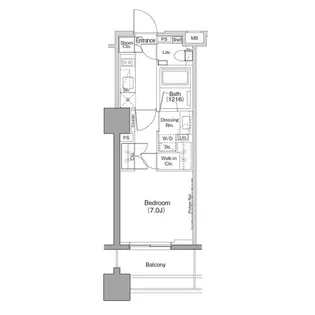 ザ・パークハビオ木場【11階】の間取り