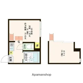 スカイレジデンス【1階】の間取り