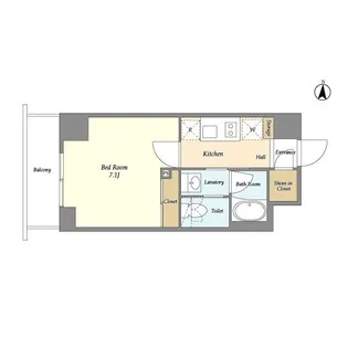 バウスフラッツ住吉【5階】の間取り