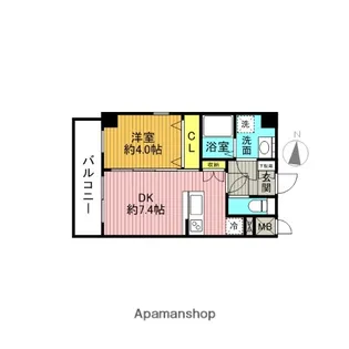 パークフロント亀戸【6階】の間取り
