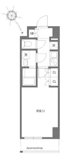 AZEST堀切菖蒲園Ⅱ【6階】の間取り