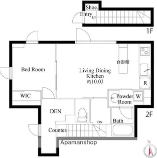 アリュイッテ青井【2階】の間取り