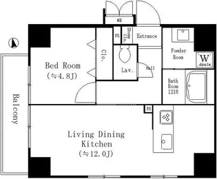 SUNNY SIDE FOREST【2階】の間取り