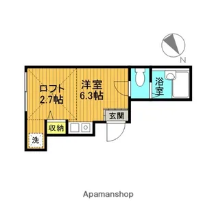 リオン六町【3階】の間取り