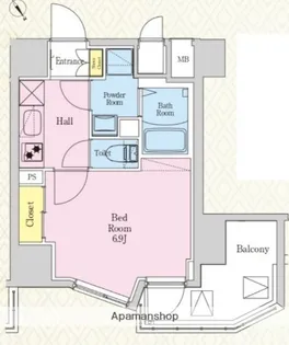 ハイズ梅島コンフォール【9階】の間取り