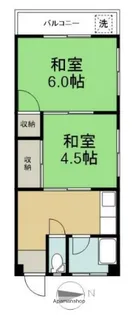 コーポママダ【1階】の間取り