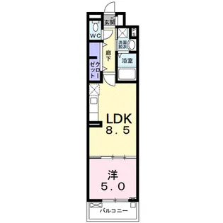 ロー クレール【4階】の間取り