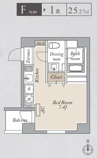 プライマル両国EAST【3階】の間取り
