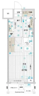 ベルグレード亀戸【2階】の間取り