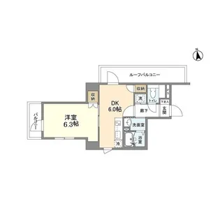 シャルム東陽【5階】の間取り
