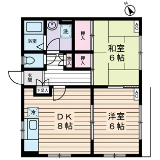 東京都葛飾区四つ木5丁目【マンション】の間取り