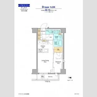 プラウドフラット本所吾妻橋【7階】の間取り