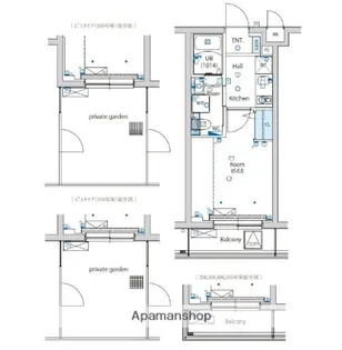エストゥルース亀有【3階】の間取り