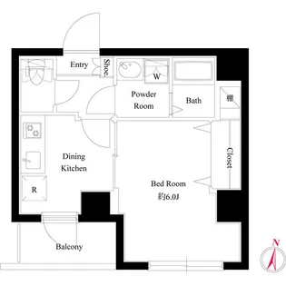 LIVE CASA 両国北斎通り【5階】の間取り