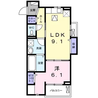 DOMANI(ドマーニ)【1階】の間取り