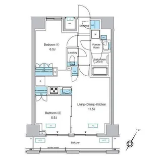 プレディアコート森下テラス【6階】の間取り
