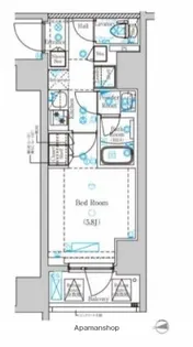 DIPS亀有駅前【8階】の間取り