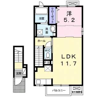 KメゾンⅠ【2階】の間取り