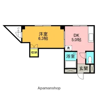 アクアハウス【3階】の間取り
