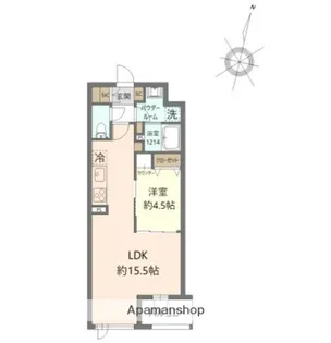PARK SIDE VILLA【3階】の間取り