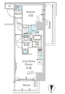 パークアクシス両国スクエア【11階】の間取り