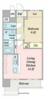 SETTLE KANAME【8階】の間取り