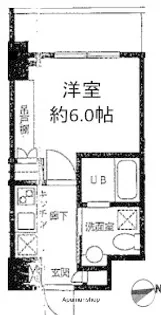 カスタリア門前仲町Ⅱ【7階】の間取り