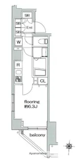 グランヴァン深川木場【5階】の間取り