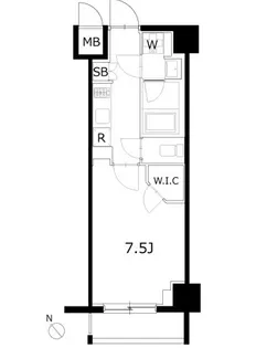 ケーディーエックスレジデンス豊洲【4階】の間取り