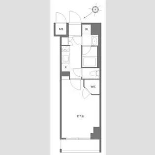 ケーディーエックスレジデンス豊洲【2階】の間取り