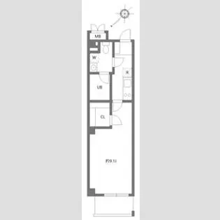 アリカ平井プレッソ【2階】の間取り