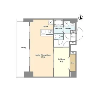 アルファコート西新井【7階】の間取り